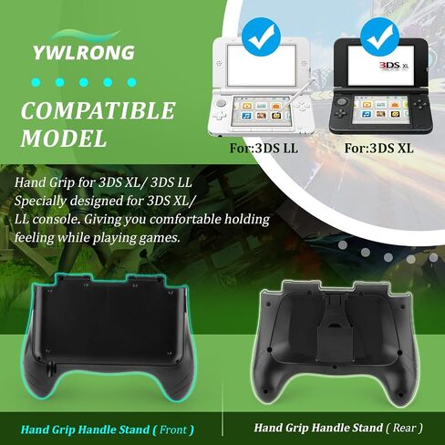 Hand Grip for Nintendo 3DS XL/LL Bracket Holder Handle Grip for Nintendo 3DS LL XL Accessories Repair Replacement in Saudi Arabia