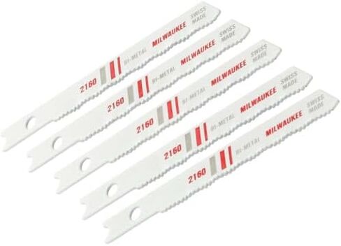 Milwaukee GIDDS2-2493815 2 3/4 بوصة شفرة منشار تهزهز ثنائية المعدن عالية السرعة 24 سن/بوصة، 5 عبوات in Kuwait
