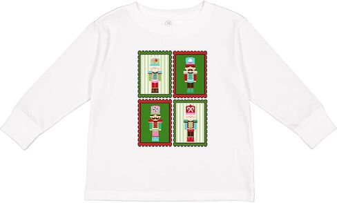 inktastic Christmas Nutcracker Stamps Toddler Long Sleeve T-Shirt in Saudi Arabia