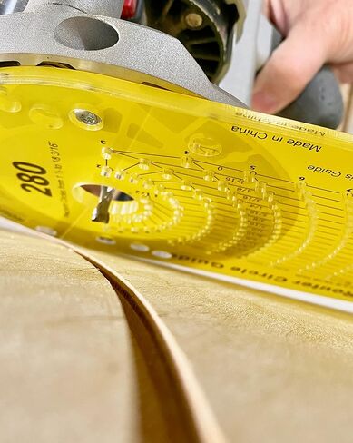 جاسبر 280 راوتر قاطع دائرة J601 حلزوني للأعلى مقطوع من الكربيد الصلب 1/4 بت | يقطع الدوائر المثالية من 1 ½ بوصة إلى 18 3/16 بوصة D - تتضمن مجموعة دليل الدائرة قرصًا مركزيًا ودبابيس محورية - تناسب المقاسات المتوسطة in Kuwait