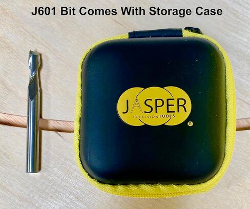 جاسبر 280 راوتر قاطع دائرة J601 حلزوني للأعلى مقطوع من الكربيد الصلب 1/4 بت | يقطع الدوائر المثالية من 1 ½ بوصة إلى 18 3/16 بوصة D - تتضمن مجموعة دليل الدائرة قرصًا مركزيًا ودبابيس محورية - تناسب المقاسات المتوسطة in Kuwait