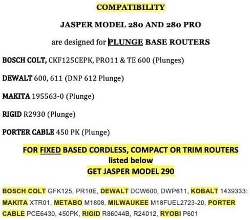 جاسبر 280 راوتر قاطع دائرة J601 حلزوني للأعلى مقطوع من الكربيد الصلب 1/4 بت | يقطع الدوائر المثالية من 1 ½ بوصة إلى 18 3/16 بوصة D - تتضمن مجموعة دليل الدائرة قرصًا مركزيًا ودبابيس محورية - تناسب المقاسات المتوسطة in Kuwait