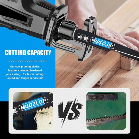 5 Pack 9 inch Reciprocating Saw Blades Set,6TPI High Carbon Saw Blades, Woodcutting Saw Blades with Organizer Case (6TPI/225mm,5pcs) in Kuwait