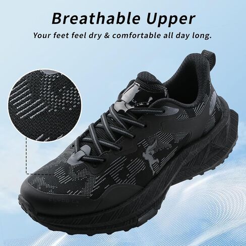 Men's and Women's Tennis Walking Shoes, Wide to Box Zero Drop Outdoor Non-Slip Shoes, Ideal for Daily Work Running in The Gym and Cross Training Comfortable Sports Trail Running Shoes. in Saudi Arabia