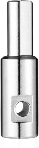 Ice Auger Drill Bit Adapter, Stainless Steel Ice Auger Drill Attachment Fit for 1/2 inch/ 1.27 cm & 1/4 inch/0.64 cm Holes Winter Fishing Tool Compatible with Strikemaster, Eskimo, etc in Saudi Arabia