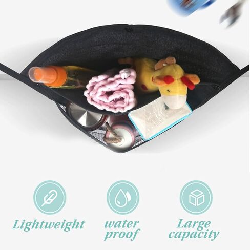Universal Stroller Organizer, Shopping Net Bag for Baby Prams, Durable & Spacious Storage Accessory for Parents on the Go in Saudi Arabia