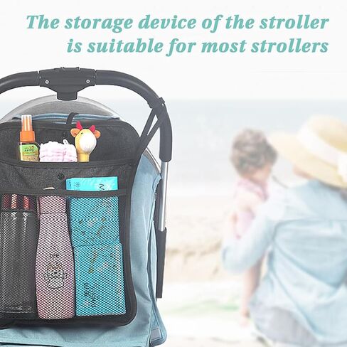 Universal Stroller Organizer, Shopping Net Bag for Baby Prams, Durable & Spacious Storage Accessory for Parents on the Go in Saudi Arabia
