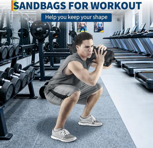 Sandbags for Working Out with Handles, Adjustable Fitness Sandbags Unfilled, Heavy Duty Sand Bags for Weight Training & Full-Body Workouts in Saudi Arabia