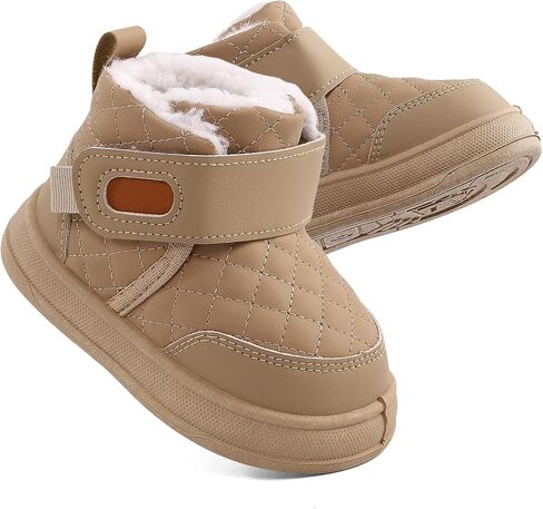 Toddler Snow Boots Boys Girls Waterproof Winter Outdoor Shoes Warm Faux Fur Ankle Booties with Slip Resistant Sole in Saudi Arabia