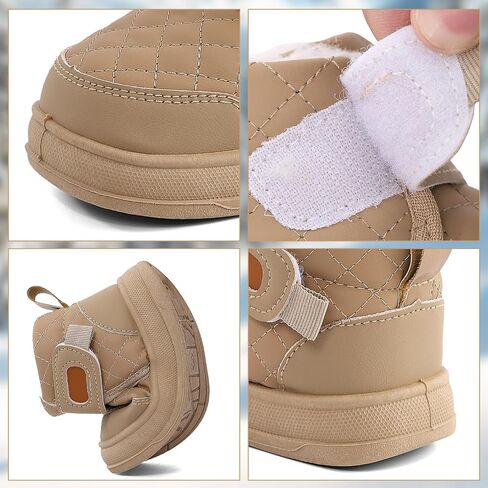 Toddler Snow Boots Boys Girls Waterproof Winter Outdoor Shoes Warm Faux Fur Ankle Booties with Slip Resistant Sole in Saudi Arabia