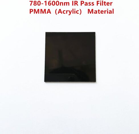 متعددة الحجم 780-1600nm الأشعة تحت الحمراء فلتر أسود IR780 PMMA الاكريليك الراتنج (100x100x1.0mm) in Kuwait