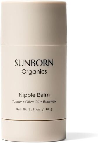 Nipple Balm | Nursing-Safe Natural Breastfeeding Nipple Cream (Lanolin-Free, Three Natural Ingredients) for Sore or Cracked Nipples, Safe for Baby, No Need to Wash Off in Saudi Arabia