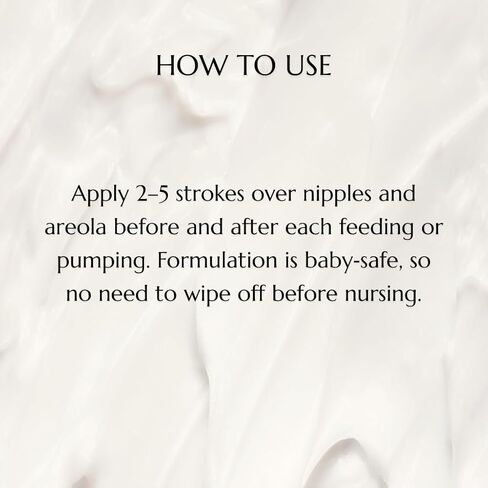 Nipple Balm | Nursing-Safe Natural Breastfeeding Nipple Cream (Lanolin-Free, Three Natural Ingredients) for Sore or Cracked Nipples, Safe for Baby, No Need to Wash Off in Saudi Arabia