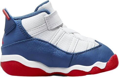 Jordan Baby Boy's 6 Rings (Infant/Toddler) White/True Blue/University Red 8 Toddler M in Saudi Arabia