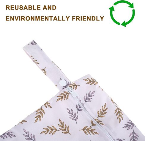 3Pcs Wet Bags with Zipper Closure Waterproof Wet Storage Bag Large Capacity Wet Dry Bag Reusable Wet Clothes Bag Portable Bathing Suit Bags for Swimsuits Baby Diapers Beach Pool in Saudi Arabia