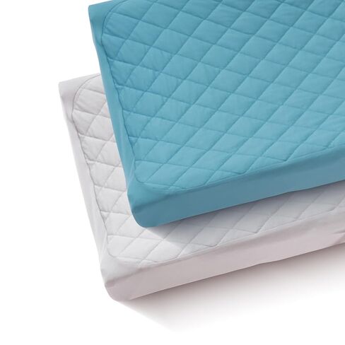 Quilted Changing Table Cover (2-Pack) Fitted Diaper Changing Pad Cover, Soft Breathable Ideal for Boys Girls (2-Pack) in Kuwait