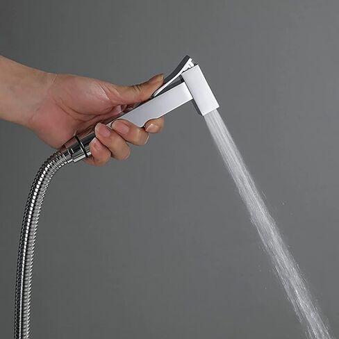 طقم بخاخ محمول للمرحاض، مجموعة بخاخ حفاضات قماشية للحمام من النحاس الكروم مع ماء بارد وساخن، طقم بخاخ مرحاض مثبت على الحائط لاستحمام الحيوانات الأليفة، خرطوم من الفولاذ المقاوم للصدأ in Kuwait