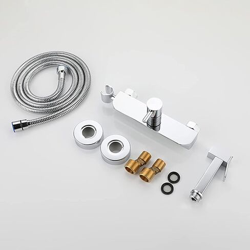 طقم بخاخ محمول للمرحاض، مجموعة بخاخ حفاضات قماشية للحمام من النحاس الكروم مع ماء بارد وساخن، طقم بخاخ مرحاض مثبت على الحائط لاستحمام الحيوانات الأليفة، خرطوم من الفولاذ المقاوم للصدأ in Kuwait