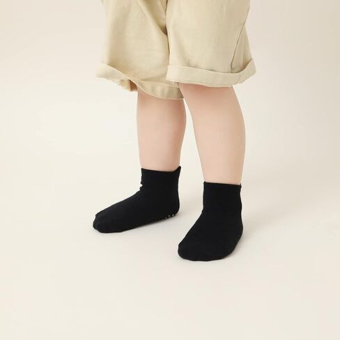 Non Slip Grip Ankle Baby Socks 12 Pack for Toddler Boys and Girls Kids,Infant Cute Cotton Baby Socks in Saudi Arabia