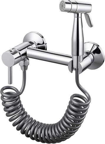 بخاخ محمول للحمام للحمام، بخاخ محمول للمرحاض النحاسي، بخاخ حفاضات قماش للأطفال للمياه الساخنة والباردة، صنبور محمول مع خرطوم للغسيل الأنثوي، غسيل الحيوانات الأليفة، كل (خرطوم 3 متر) in Kuwait