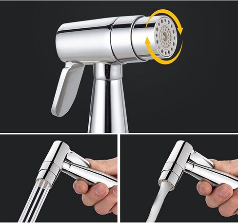 بخاخ محمول للحمام للحمام، بخاخ محمول للمرحاض النحاسي، بخاخ حفاضات قماش للأطفال للمياه الساخنة والباردة، صنبور محمول مع خرطوم للغسيل الأنثوي، غسيل الحيوانات الأليفة، كل (خرطوم 3 متر) in Kuwait