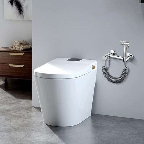 بخاخ محمول للحمام للحمام، بخاخ محمول للمرحاض النحاسي، بخاخ حفاضات قماش للأطفال للمياه الساخنة والباردة، صنبور محمول مع خرطوم للغسيل الأنثوي، غسيل الحيوانات الأليفة، كل (خرطوم 3 متر) in Kuwait