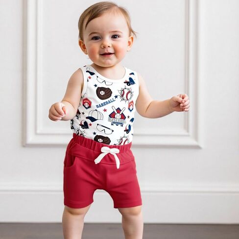 One opening 6M-4T Baby Boy Shorts Set Holiday Outfit Coco Tree Sleeveless T Shirt Tees Tank Tops Shorts Kids Summer Clothes in Saudi Arabia