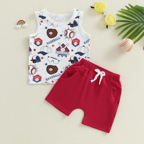 One opening 6M-4T Baby Boy Shorts Set Holiday Outfit Coco Tree Sleeveless T Shirt Tees Tank Tops Shorts Kids Summer Clothes in Saudi Arabia