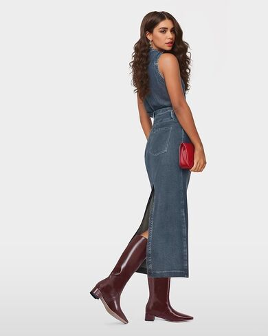 MUCCCUTE حذاء برقبة للركبة النساء أحذية طويلة أشار تو هريرة الكعوب الجانب سستة الراحة الخريف أحذية طويلة in Kuwait