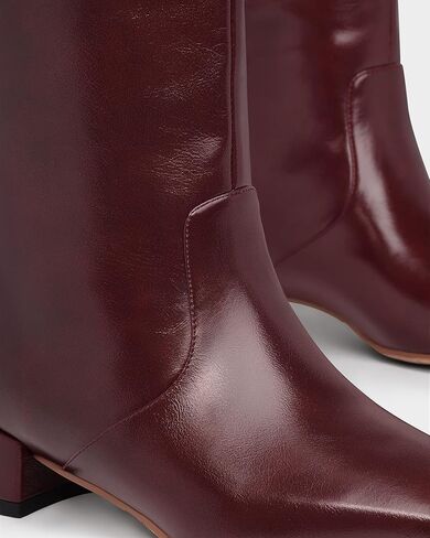 MUCCCUTE حذاء برقبة للركبة النساء أحذية طويلة أشار تو هريرة الكعوب الجانب سستة الراحة الخريف أحذية طويلة in Kuwait