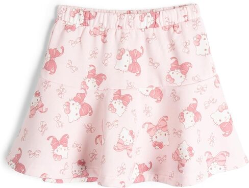 Hello Kitty Girls بلوفر صوف منسدل الكتف وتنورة للأطفال الصغار إلى مقاسات الأطفال الكبار (2T - 10-12) in Kuwait