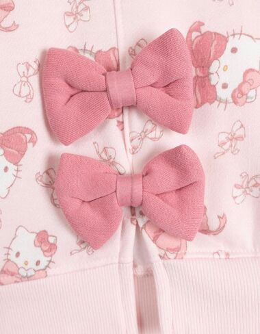 Hello Kitty Girls بلوفر صوف منسدل الكتف وتنورة للأطفال الصغار إلى مقاسات الأطفال الكبار (2T - 10-12) in Kuwait