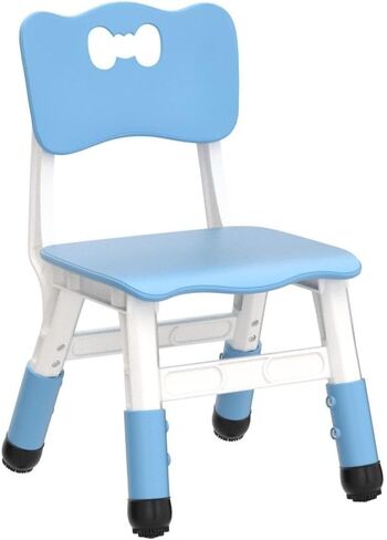 Adjustable Kid Chairs Indoor 3 Level Adjustable Suitable for Children Age 2-6. Maximum load-bearing 220LBS Suitable for Family Classroom and Nursery Child Seat Set (2-Pack-Blue) in Saudi Arabia