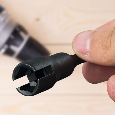 2-Piece Wing Nut Drill Bit Set, Slot Wing Nuts Drill Bit Socket, 1/4" Hex Shank for Panel Nuts, Screws & Bolts（Black） in Saudi Arabia