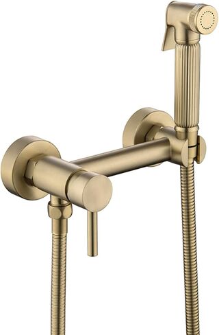 Sprayer Brass HandheldToilet Sprayer Portable Baby Cloth Diaper Sprayer for Hot and Cold Water PortableFaucet withHose for Feminine Wash Easy to Install,Gray(Gris) in Kuwait