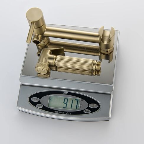 Sprayer Brass HandheldToilet Sprayer Portable Baby Cloth Diaper Sprayer for Hot and Cold Water PortableFaucet withHose for Feminine Wash Easy to Install,Gray(Gris) in Kuwait