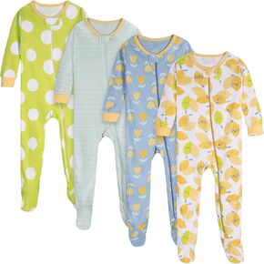 Onesies Brand baby-girls 4-pack Footed Pajamas in Kuwait