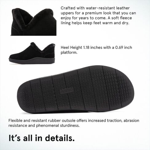 ABEO Pioneer Metatarsal Cozy Booties for Women | Fleece Lined for Warmth | Fall Women's Shoes | Built-In Cozy Orthotic in Saudi Arabia