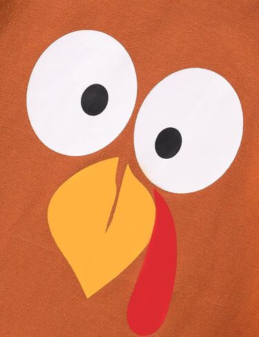 Toddler Boy Girls Thanksgiving Shirt Turkey Drop Long Sleeve Kids Thanksgiving Shirt in Saudi Arabia