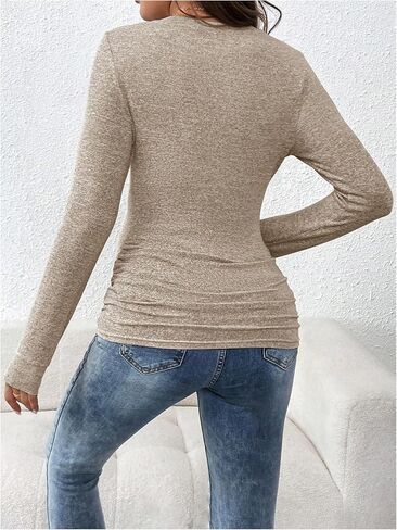 SOLY HUX Women's Maternity Shirts Long Sleeve Pregnancy Tops Crew Neck Casual Basic Tee in Saudi Arabia