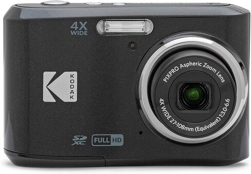 كاميرا رقمية KODAK PIXPRO Friendly Zoom FZ45-BL بدقة 16 ميجابكسل مع تكبير بصري 4X وزاوية واسعة 27 مم وشاشة LCD 2.7 بوصة (أزرق) in Kuwait