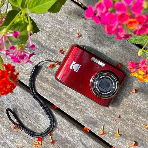كاميرا رقمية KODAK PIXPRO Friendly Zoom FZ45-BL بدقة 16 ميجابكسل مع تكبير بصري 4X وزاوية واسعة 27 مم وشاشة LCD 2.7 بوصة (أزرق) in Saudi Arabia