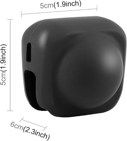 for Insta360 X4 / X5 Silicone Protective Lens Cover (Black) in Saudi Arabia
