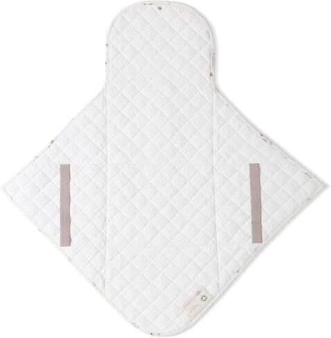Makemake Organics Organic Portable Changing Pad GOTS Certified Organic Cotton Fill Portable Diaper Changing Mat Diaper Clutch Changing Station Kit Compact Travel Pad (33"x34", Safari) in Saudi Arabia