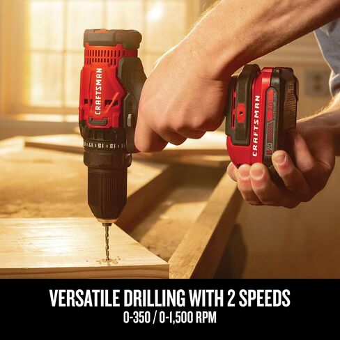 CRAFTSMAN V20 Cordless 4-Tool Power Tool Combo Kit with 2 Batteries and Charger (CMCK400D2) in Saudi Arabia