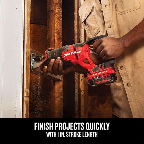 CRAFTSMAN V20 Cordless 4-Tool Power Tool Combo Kit with 2 Batteries and Charger (CMCK400D2) in Saudi Arabia