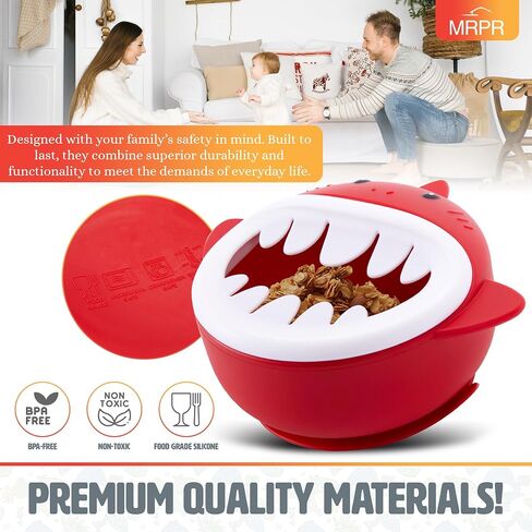 MRPR Hop & Snack Silicone Frog Bowl – Silicone Suction Bowl for Toddlers – BPA-Free, Microwave & Dishwasher Safe – Spill-Resistant, Travel-Friendly in Saudi Arabia