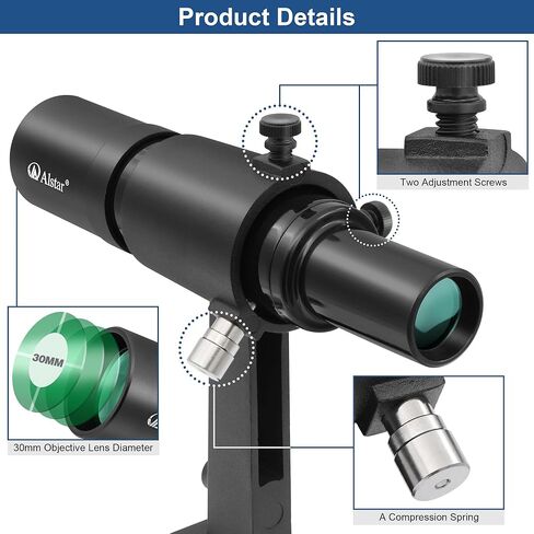 Alstar Dual Tri-Finder Mounting Bracket - Bundle with - 6x30 Correct-Image Optical Finderscope in Saudi Arabia