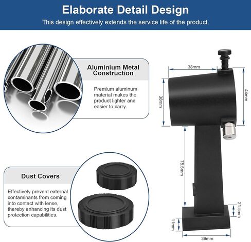 Alstar Dual Tri-Finder Mounting Bracket - Bundle with - 6x30 Correct-Image Optical Finderscope in Saudi Arabia