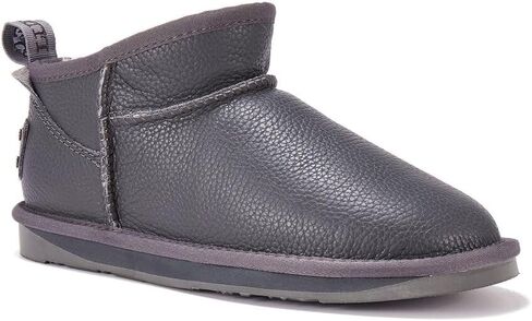 Cosy Ultra Short Buff Boots - Lightweight Comfy Buff Leather Boots for Women's (SMOKE, numeric_8) in Saudi Arabia